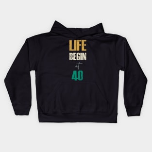 Life Begin at Fourteen Kids Hoodie